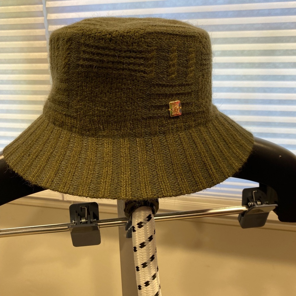 Green Anne Klein Winter Bucket Hat